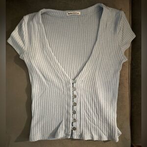 Reformation baby blue t-shirt